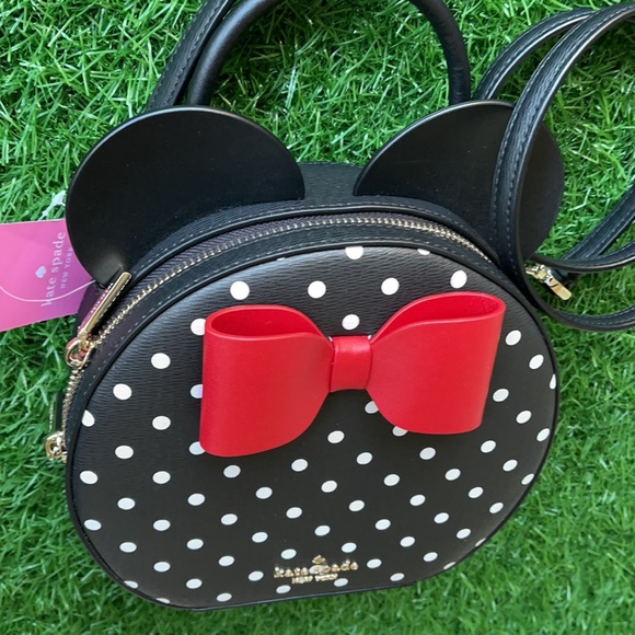 Kate Spade: disney x kate spade new york minnie mouse crossbody bag - Picture 4 of 16